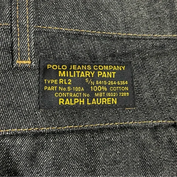 Vintage vtg polo jeans company military pant shorts like new
